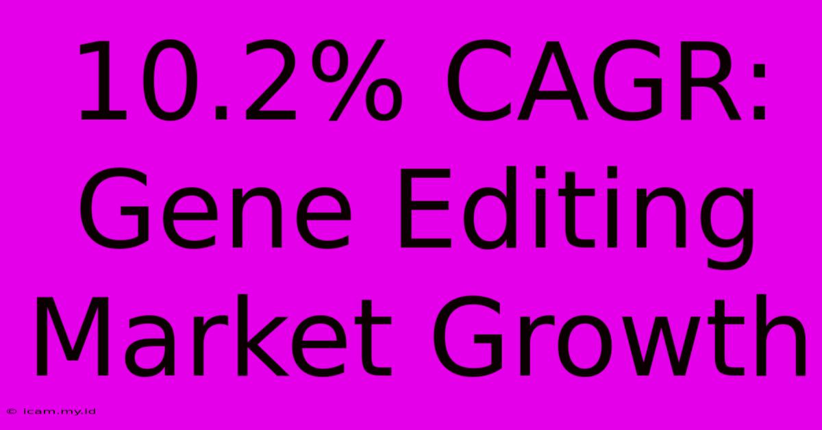 10.2% CAGR: Gene Editing Market Growth