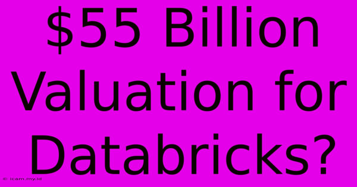 $55 Billion Valuation For Databricks?