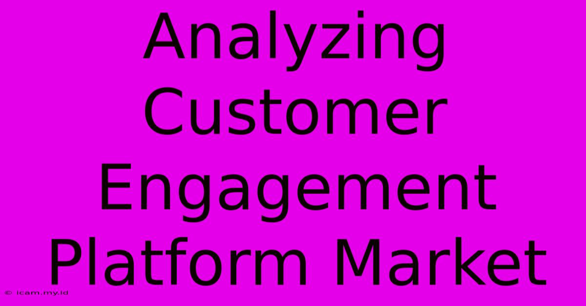 Analyzing Customer Engagement Platform Market