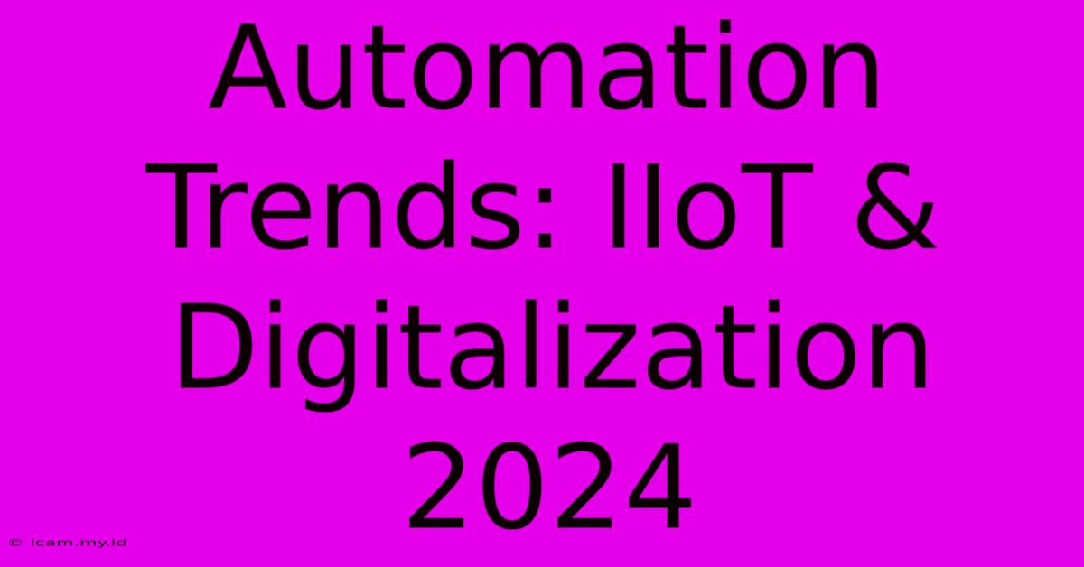 Automation Trends: IIoT & Digitalization 2024