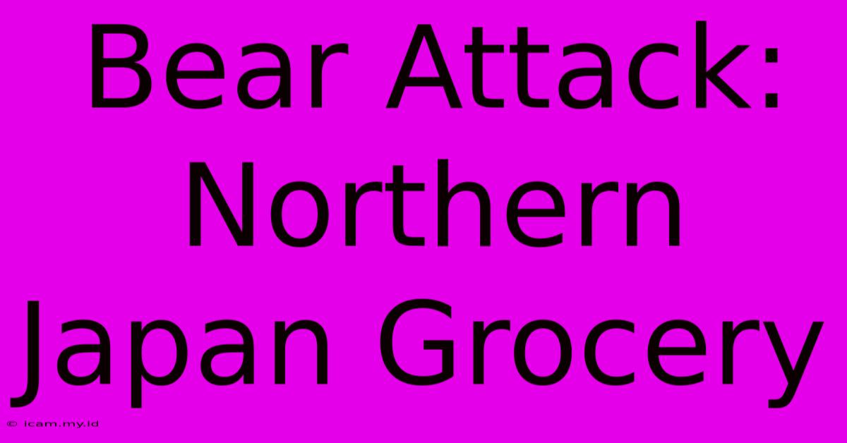 Bear Attack: Northern Japan Grocery