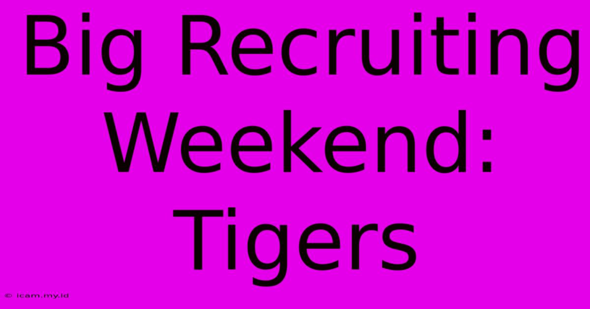 Big Recruiting Weekend: Tigers