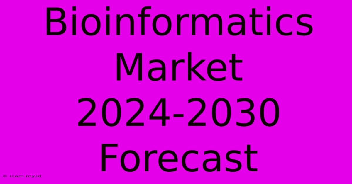 Bioinformatics Market 2024-2030 Forecast