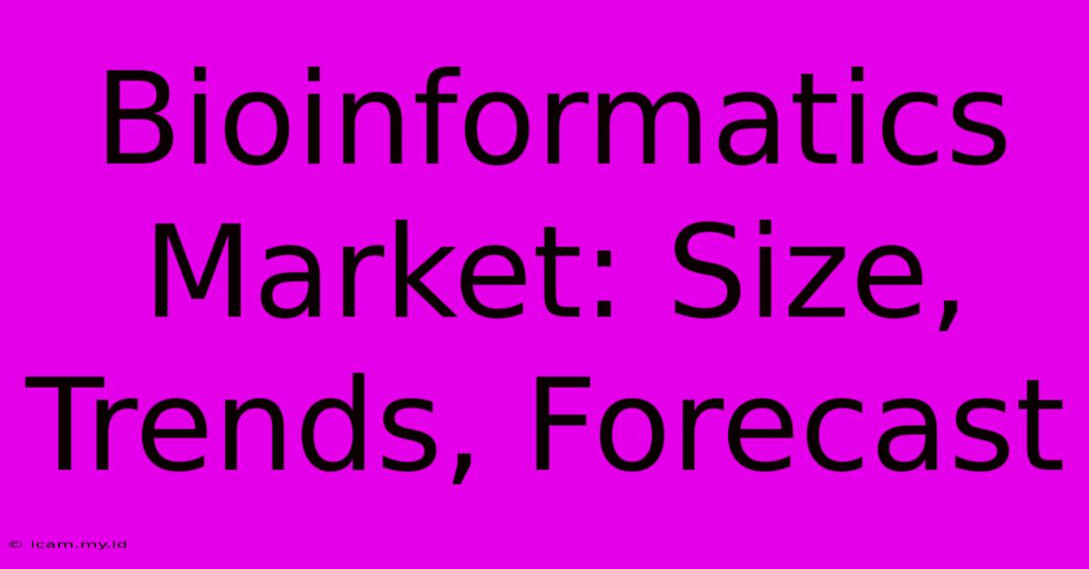 Bioinformatics Market: Size, Trends, Forecast