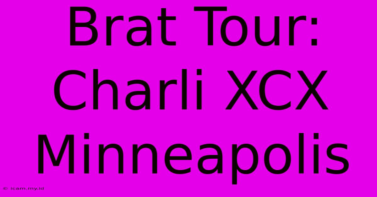 Brat Tour: Charli XCX Minneapolis