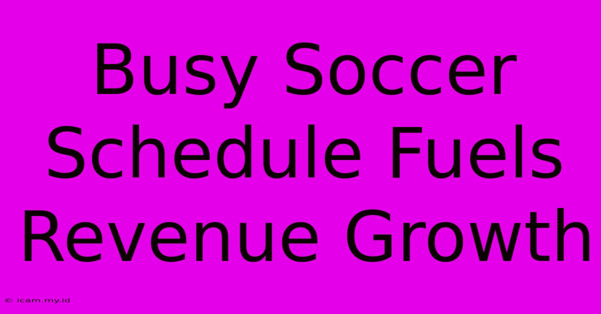 Busy Soccer Schedule Fuels Revenue Growth