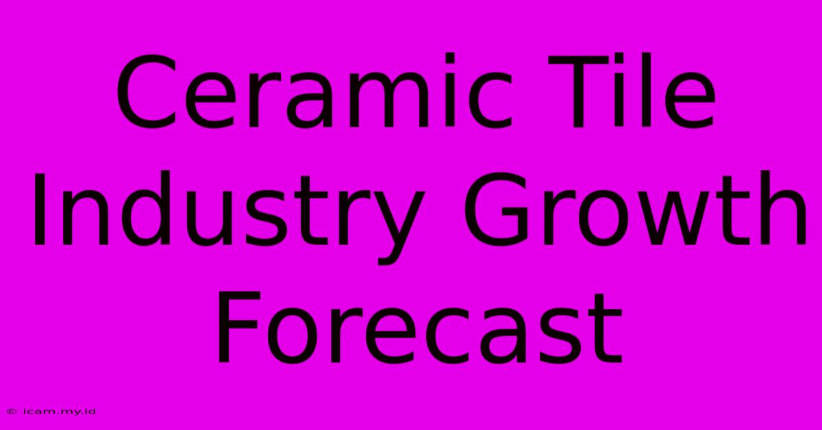 Ceramic Tile Industry Growth Forecast