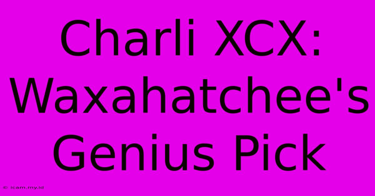 Charli XCX: Waxahatchee's Genius Pick