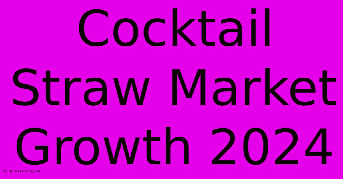 Cocktail Straw Market Growth 2024