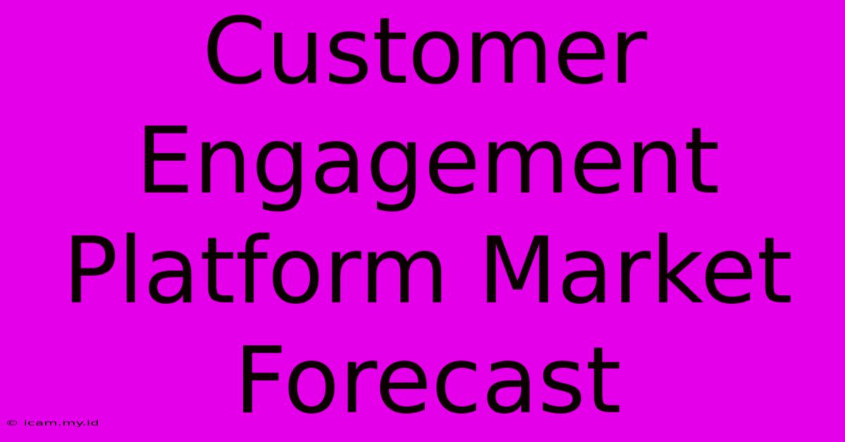 Customer Engagement Platform Market Forecast