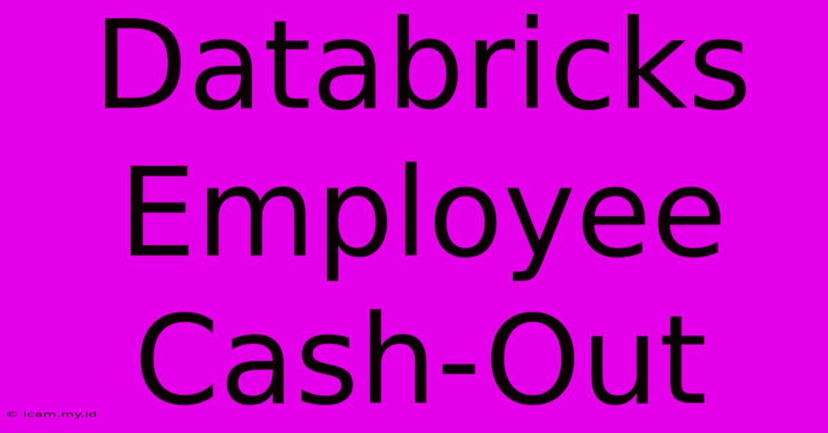 Databricks Employee Cash-Out