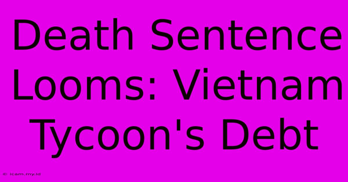 Death Sentence Looms: Vietnam Tycoon's Debt