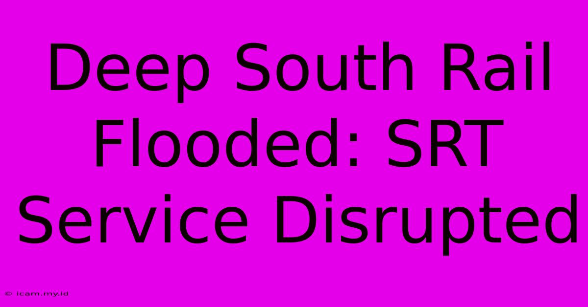 Deep South Rail Flooded: SRT Service Disrupted