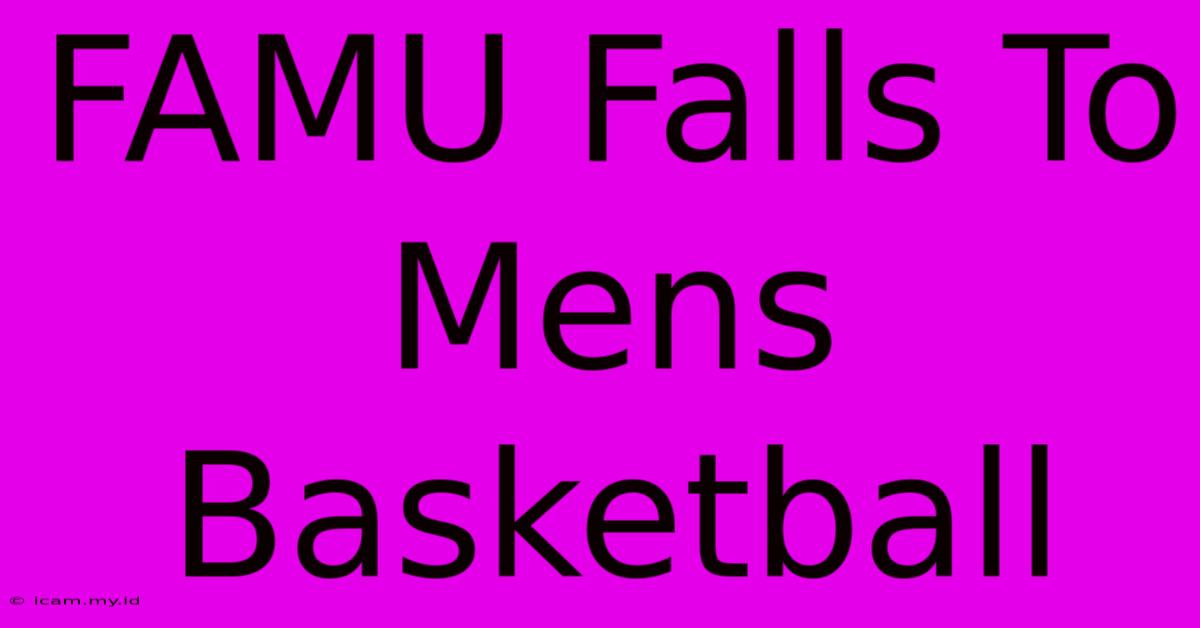 FAMU Falls To Mens Basketball