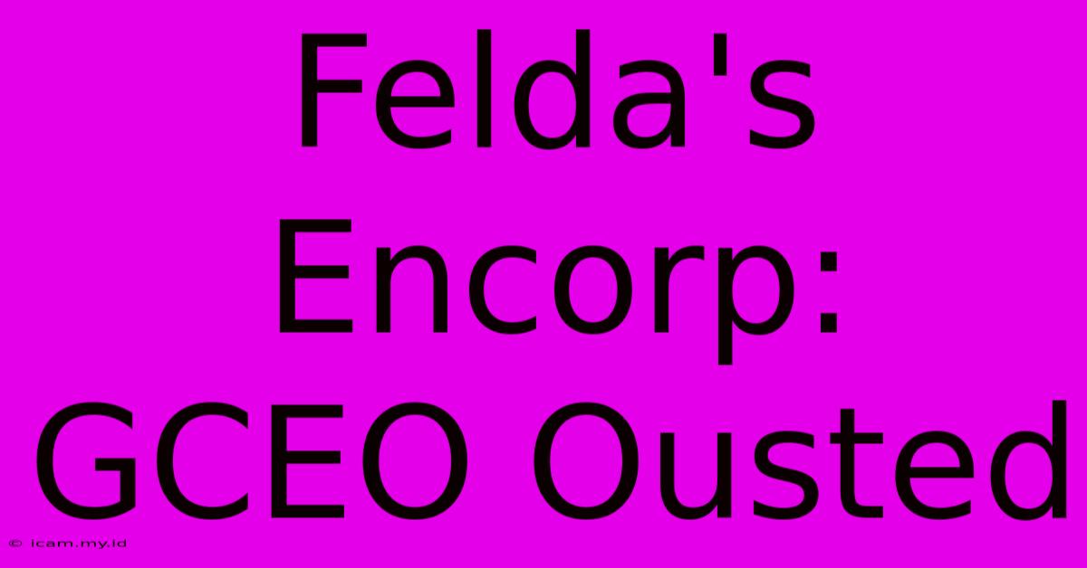 Felda's Encorp: GCEO Ousted