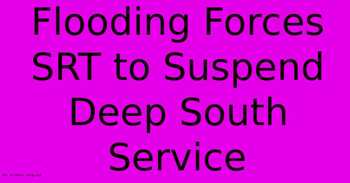 Flooding Forces SRT To Suspend Deep South Service