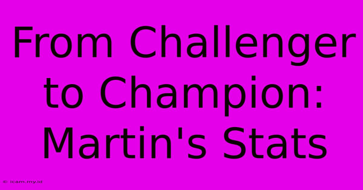 From Challenger To Champion: Martin's Stats