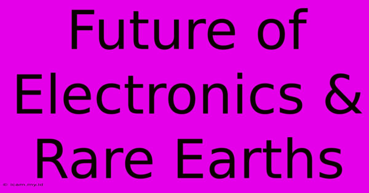 Future Of Electronics & Rare Earths