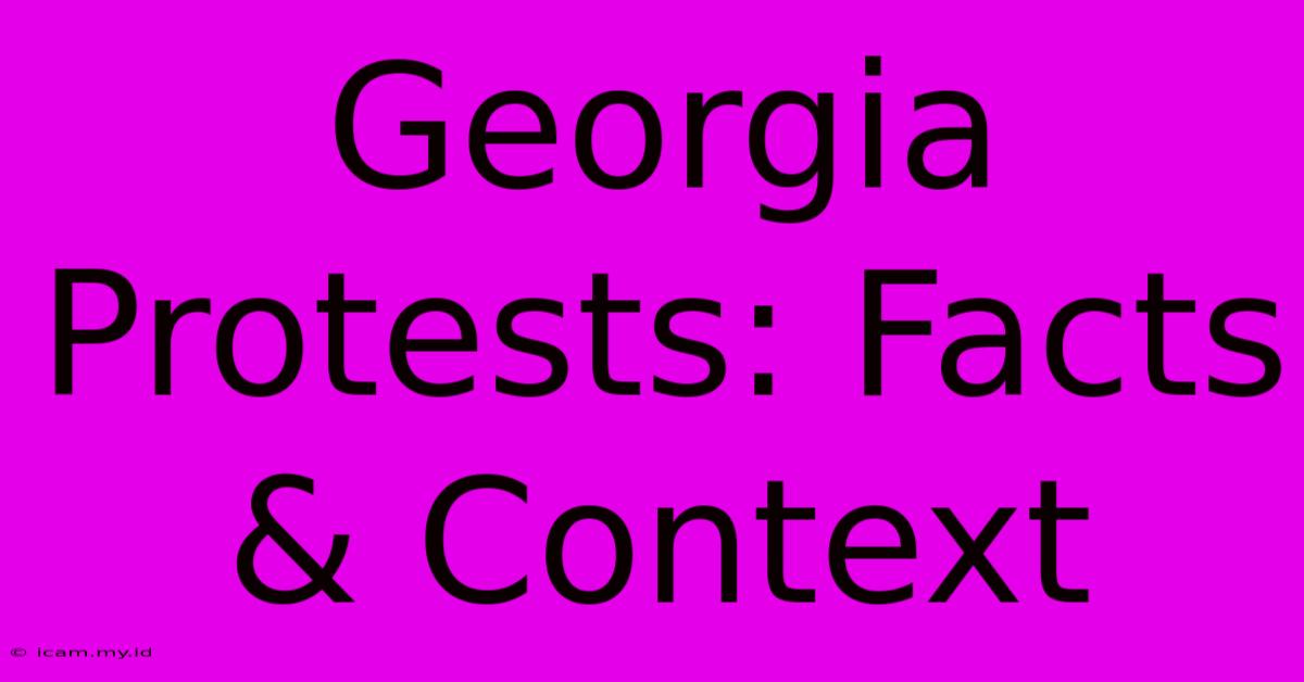 Georgia Protests: Facts & Context