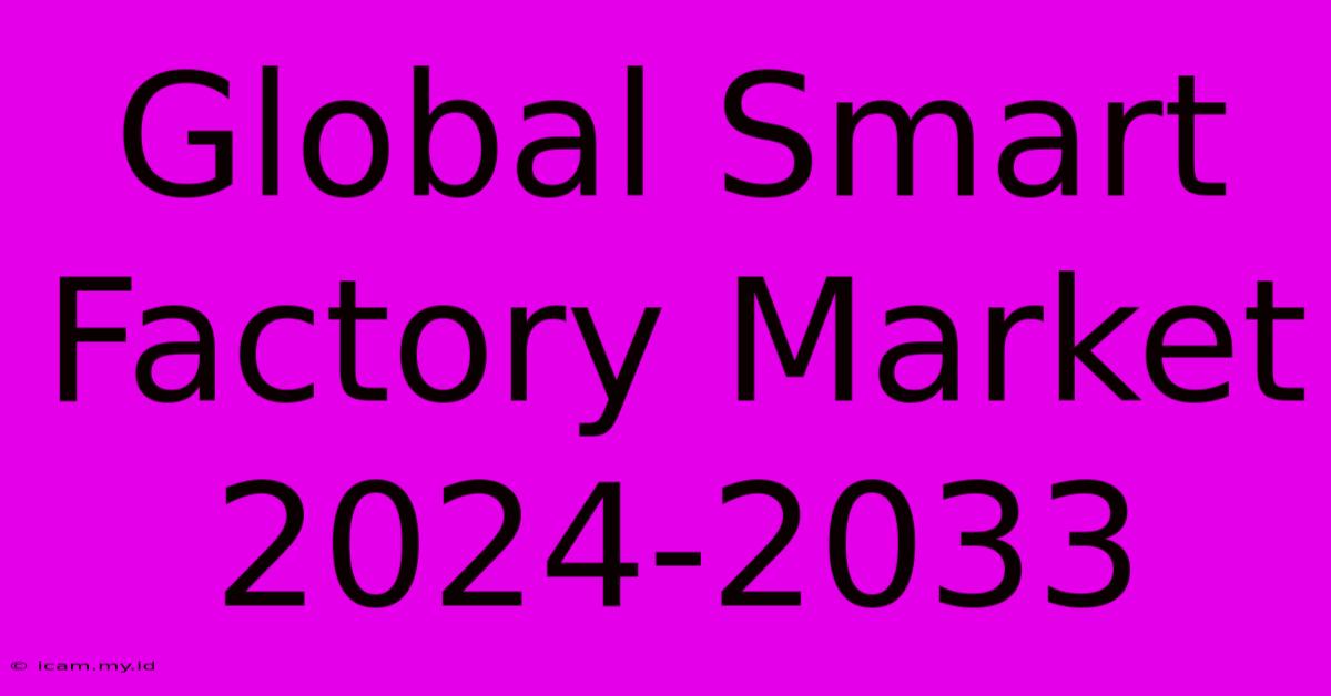 Global Smart Factory Market 2024-2033