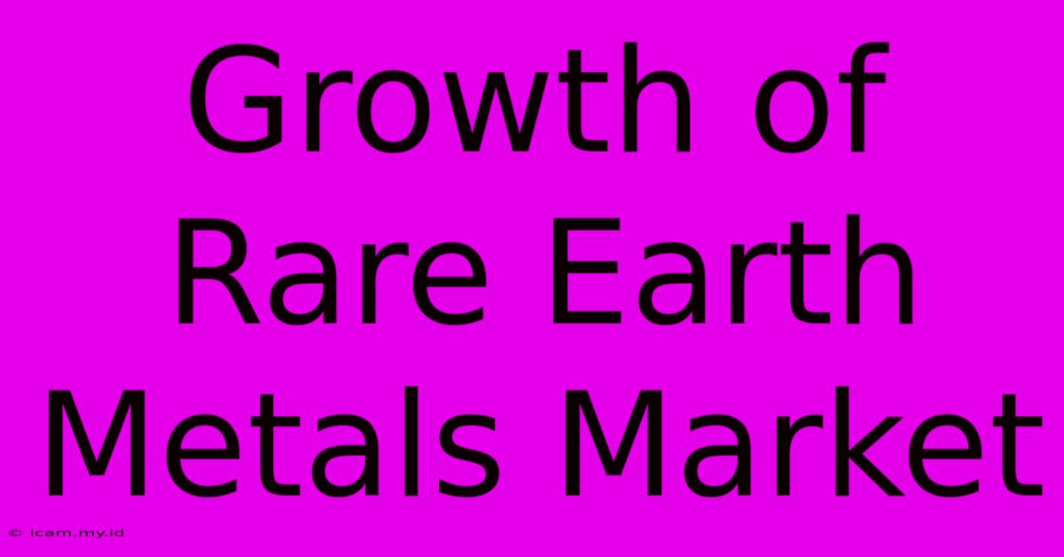 Growth Of Rare Earth Metals Market