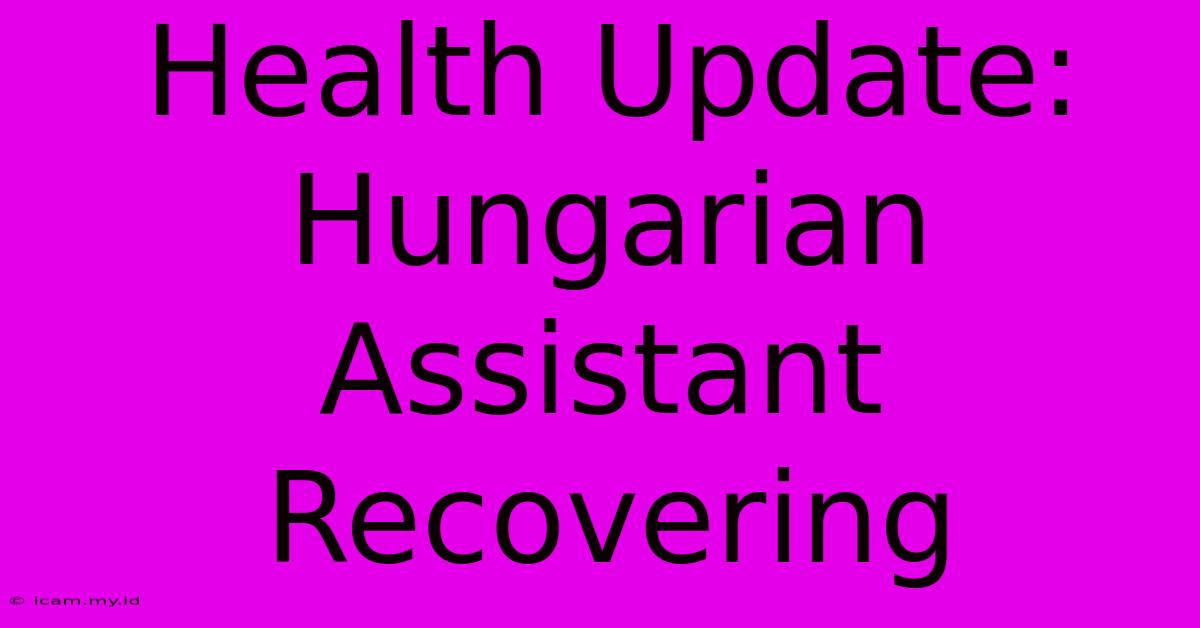 Health Update: Hungarian Assistant Recovering