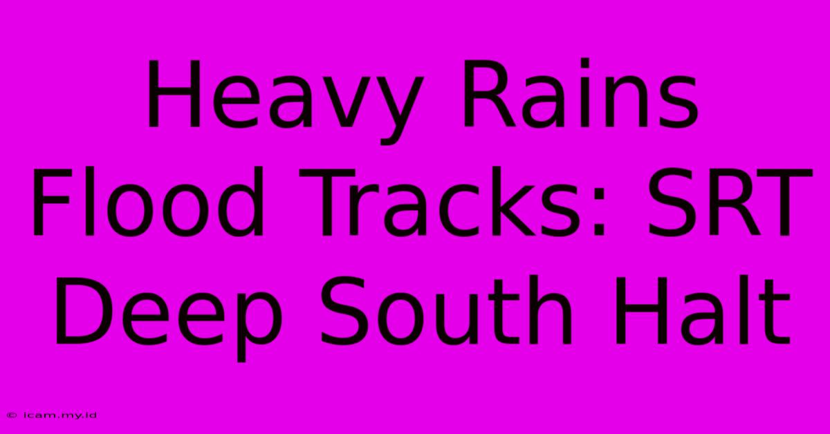 Heavy Rains Flood Tracks: SRT Deep South Halt