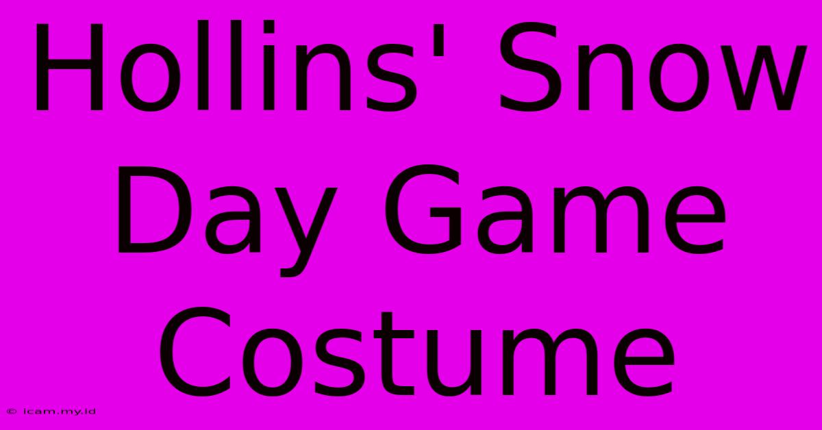 Hollins' Snow Day Game Costume