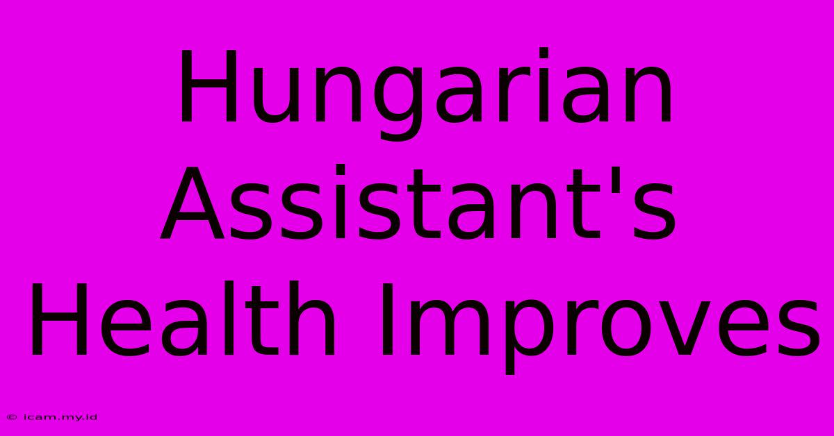 Hungarian Assistant's Health Improves