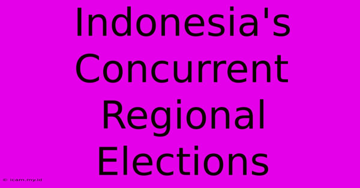 Indonesia's Concurrent Regional Elections