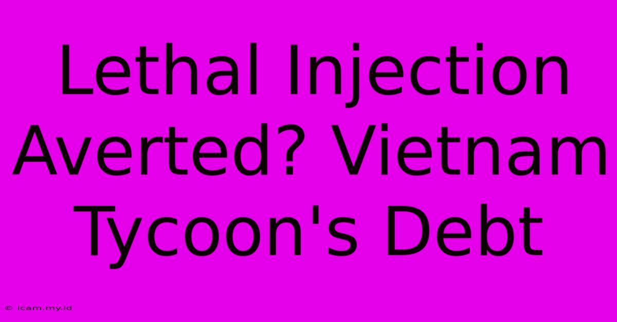 Lethal Injection Averted? Vietnam Tycoon's Debt