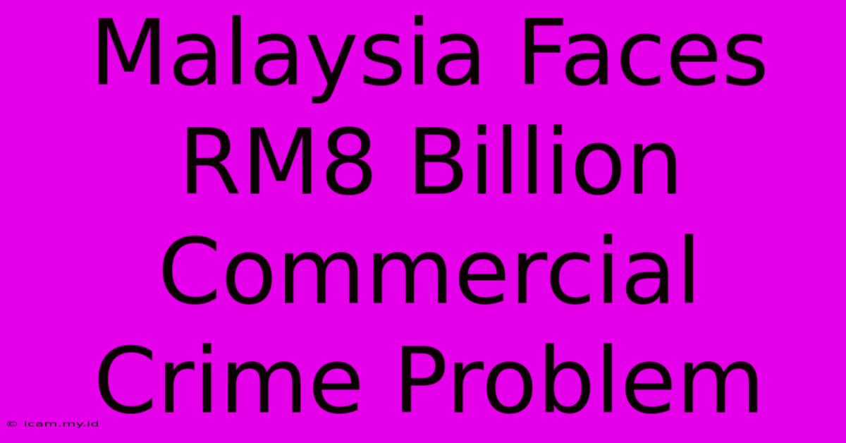 Malaysia Faces RM8 Billion Commercial Crime Problem