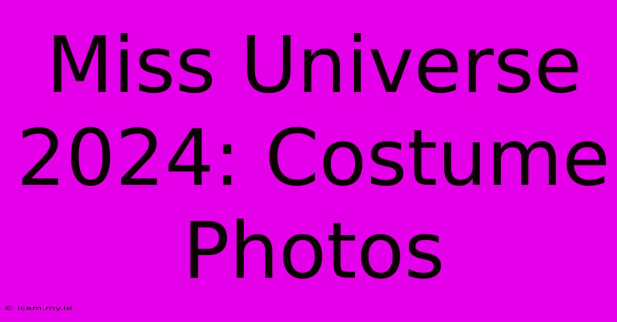 Miss Universe 2024: Costume Photos