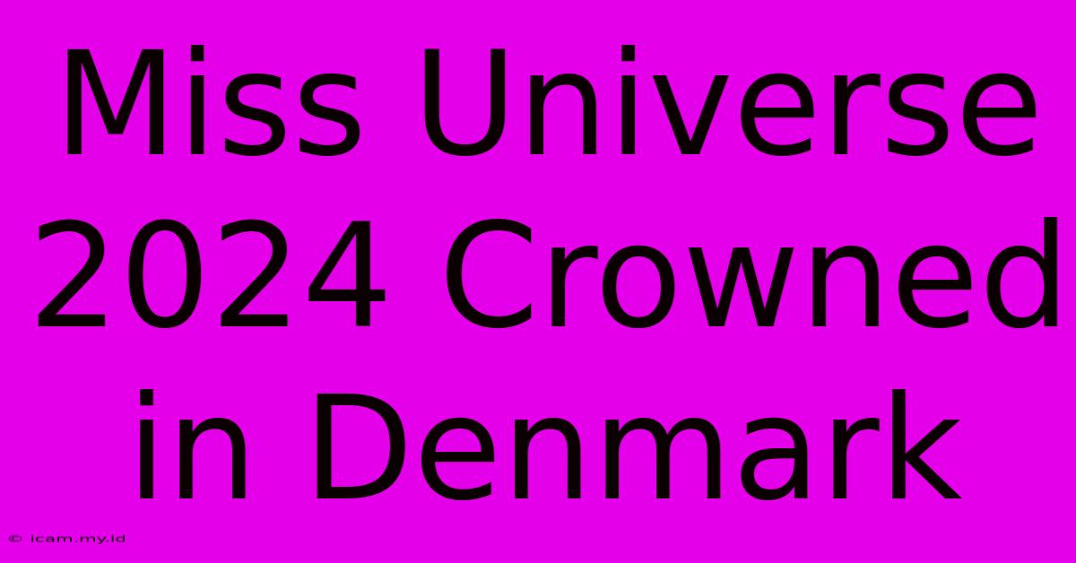 Miss Universe 2024 Crowned In Denmark