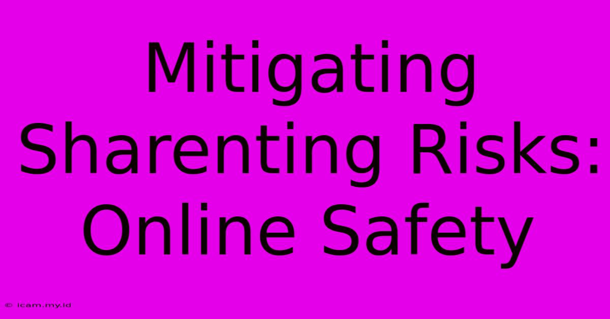 Mitigating Sharenting Risks: Online Safety