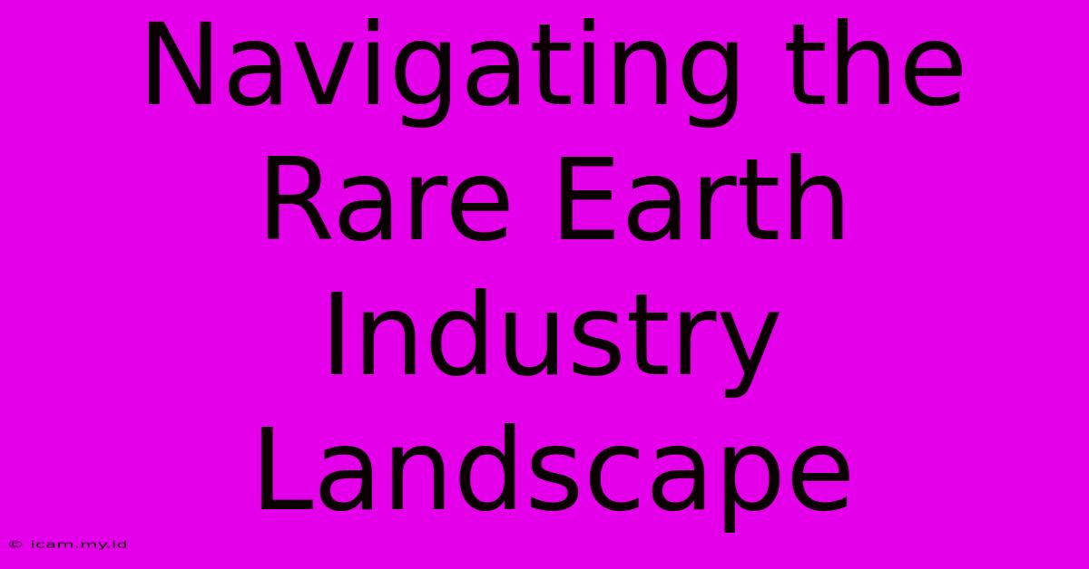 Navigating The Rare Earth Industry Landscape