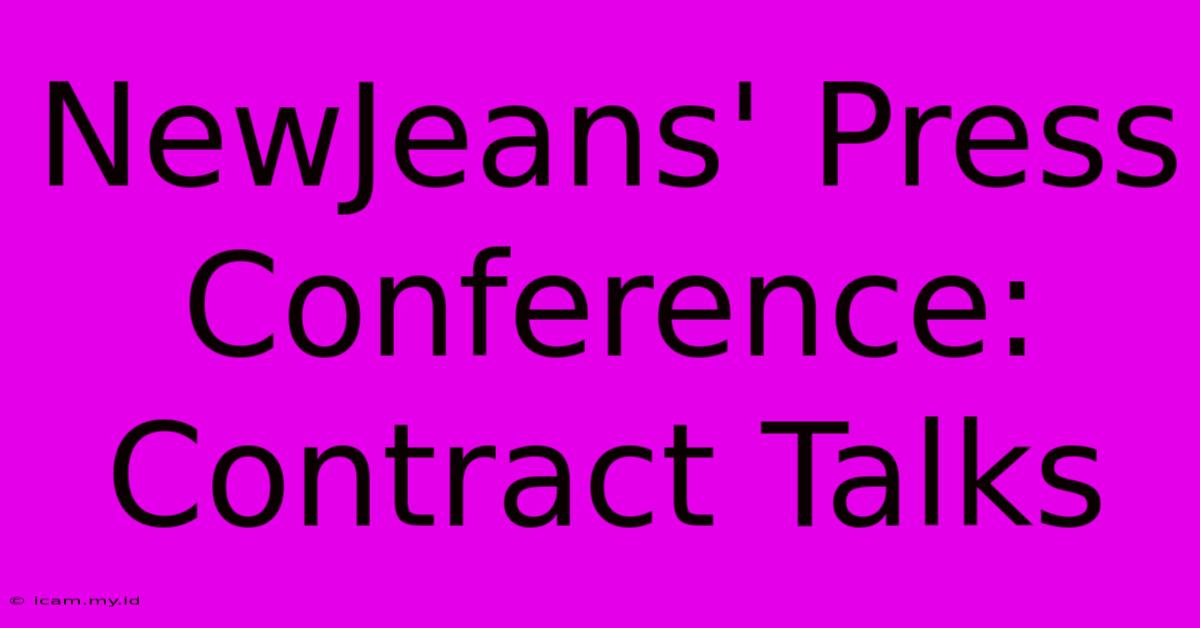 NewJeans' Press Conference: Contract Talks