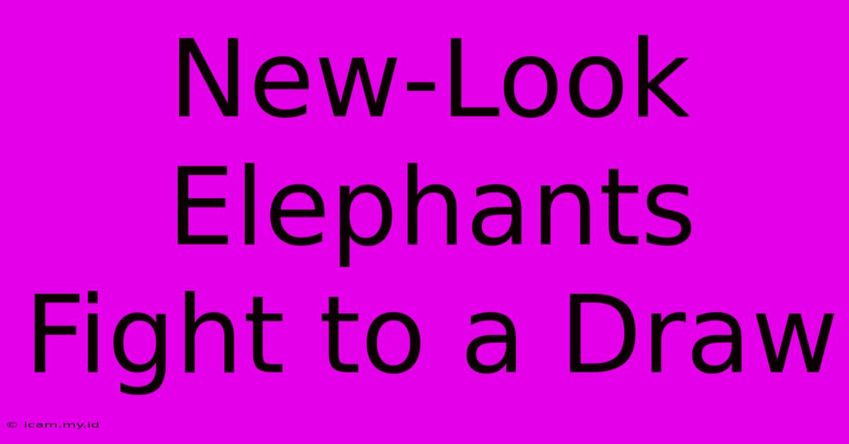 New-Look Elephants Fight To A Draw