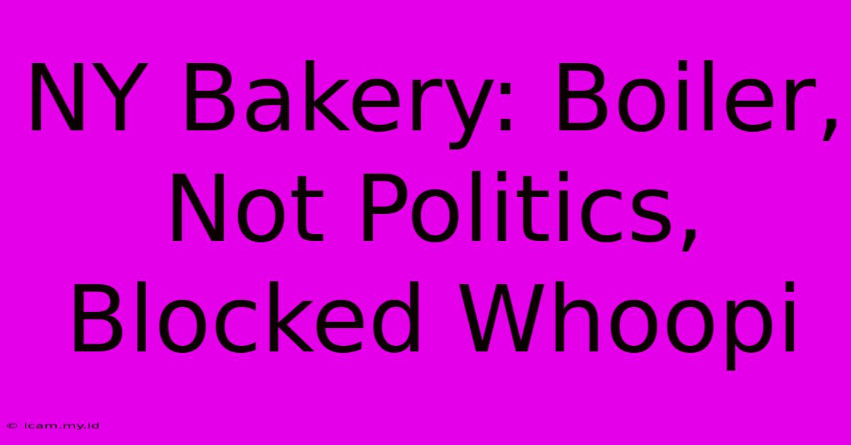 NY Bakery: Boiler, Not Politics, Blocked Whoopi