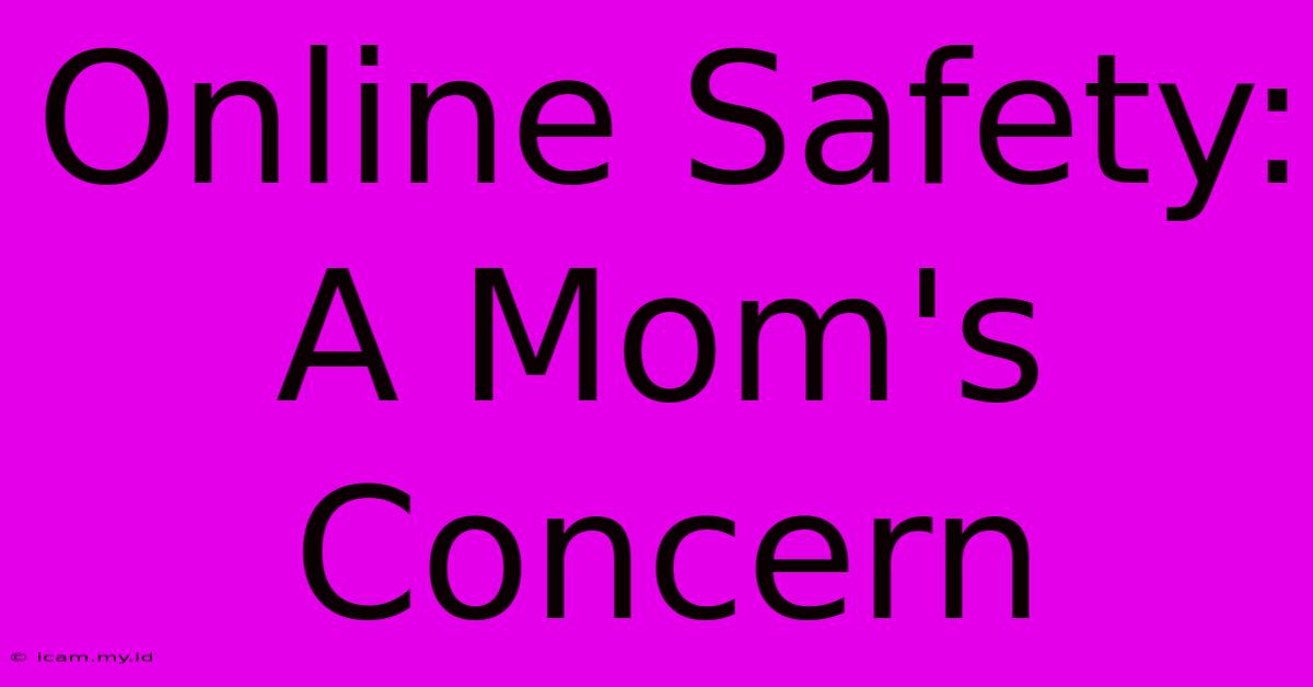 Online Safety: A Mom's Concern