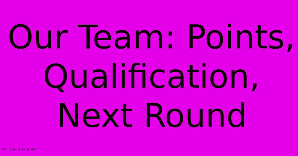 Our Team: Points, Qualification, Next Round