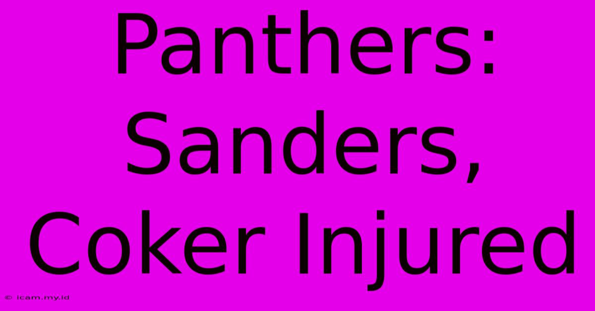 Panthers: Sanders, Coker Injured