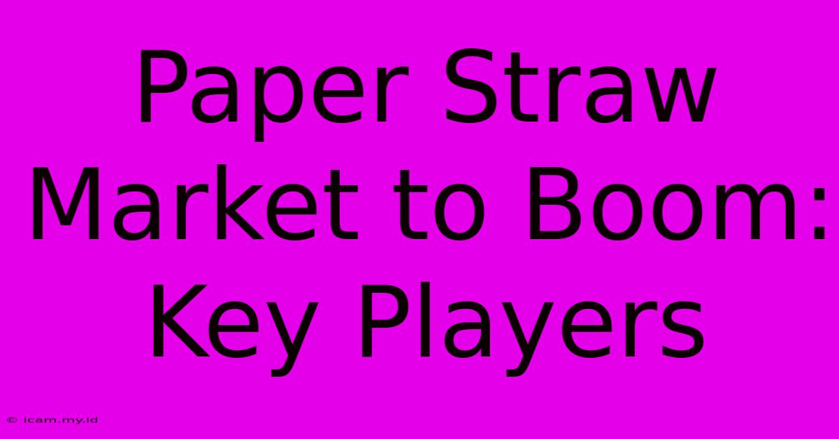 Paper Straw Market To Boom: Key Players