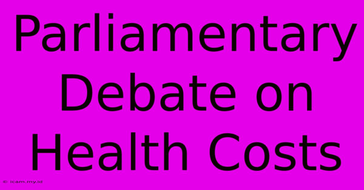 Parliamentary Debate On Health Costs