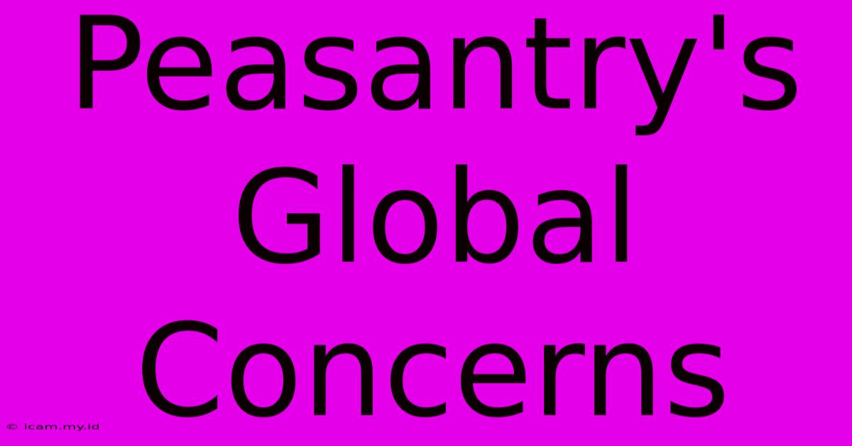 Peasantry's Global Concerns