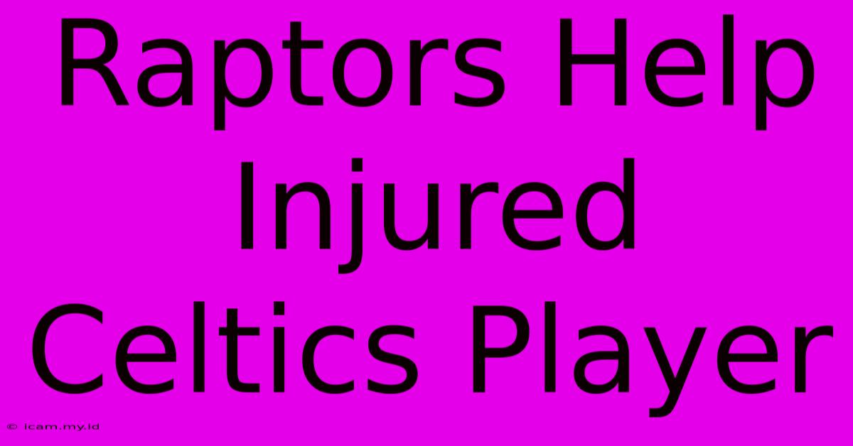 Raptors Help Injured Celtics Player