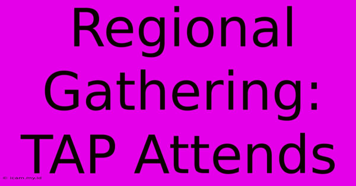 Regional Gathering: TAP Attends