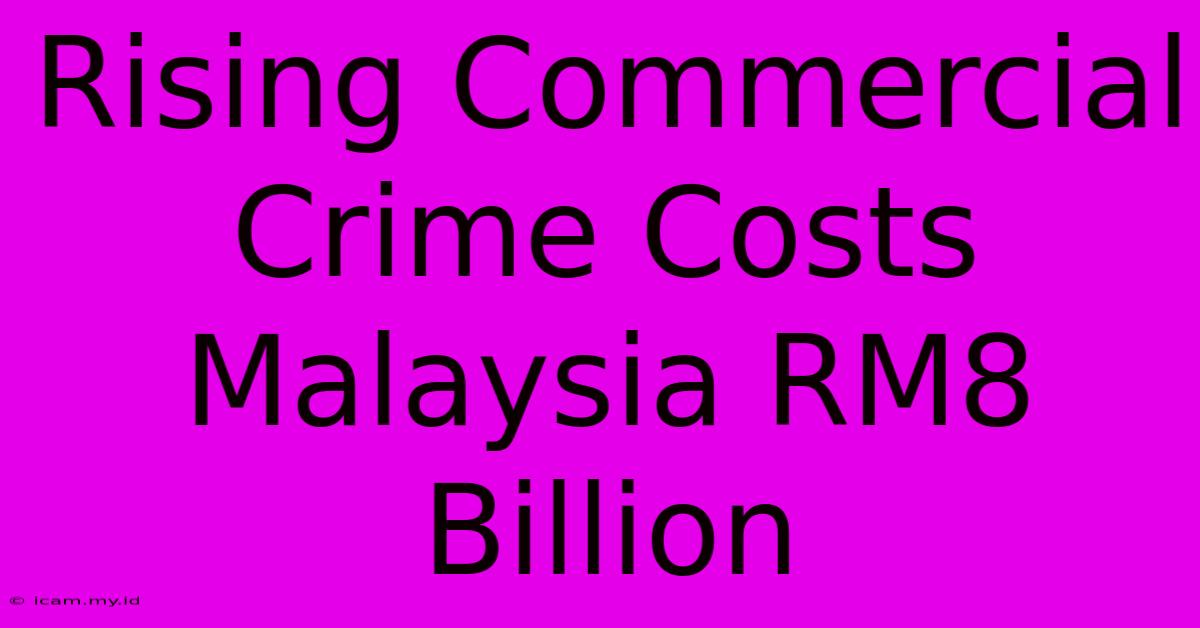 Rising Commercial Crime Costs Malaysia RM8 Billion