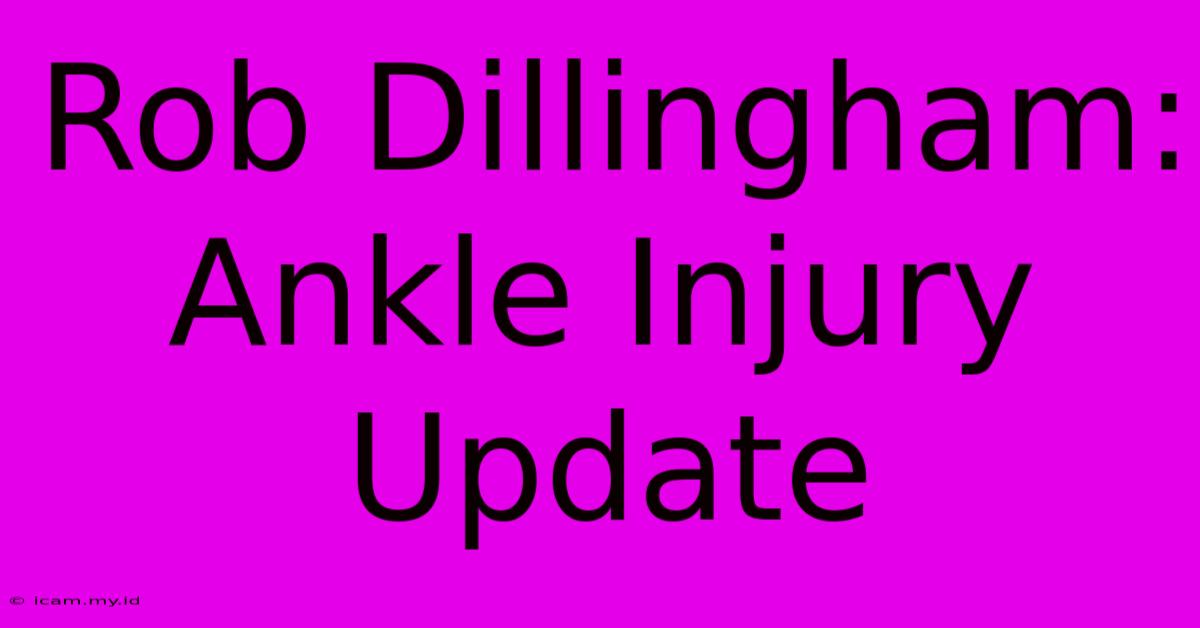 Rob Dillingham: Ankle Injury Update