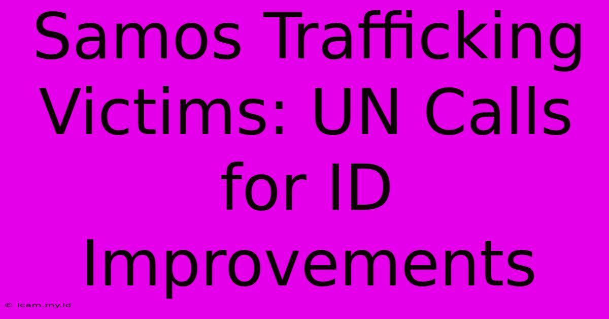 Samos Trafficking Victims: UN Calls For ID Improvements